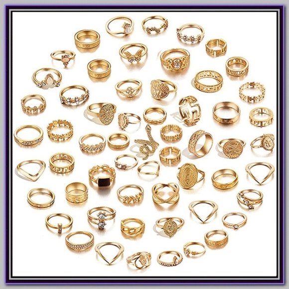 Belly Chains Jewelry Vintage Knuckle Rings Set Gold Poshmark